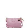 Kožená kabelka Lane růžová