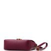 Kožená crossbody kabelka Miranda bordó
