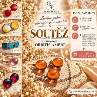🧡✨ SOUTĚŽ O PODZIMNÍ KOUSEK ZNAČKY BLAIR ÉCLAIR! ✨🤎 Co kdyby právě tobě doma přistály tyhle nádherné jantarové náušnice?...