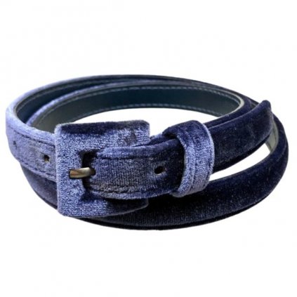 Thin velvet belt