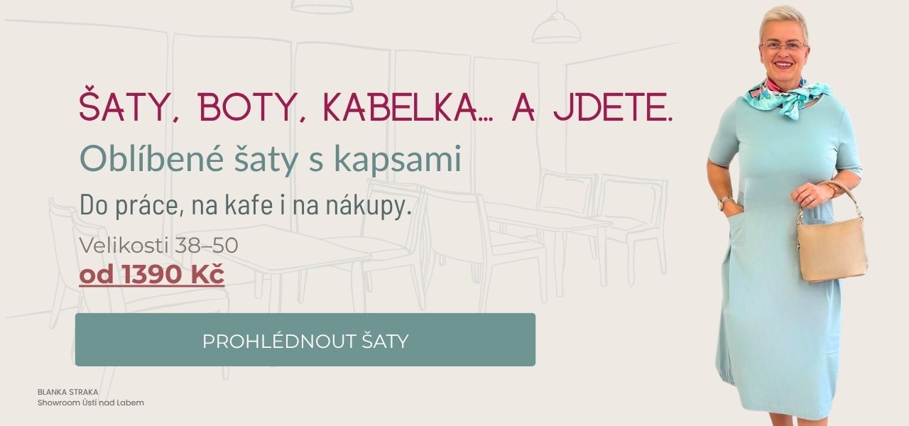 Oblíbené šaty s kapsami – šaty, boty, kabelka a jdete