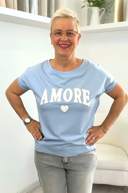 Dámské tričko Amore modré BLANKA STRAKA1