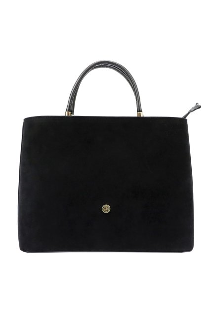 Klasická shopper kabelka se semišovým vzhledem