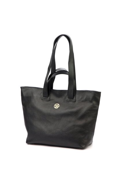 Středně velká shopper kabelka z italské kůže s dvojitými uchy