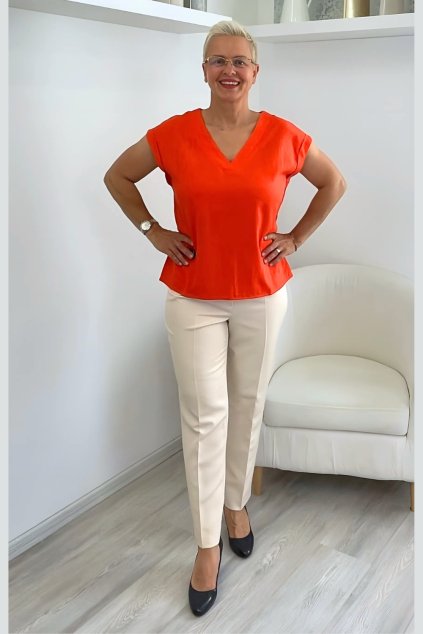 Halenka top oranžový BLANKA STRAKA