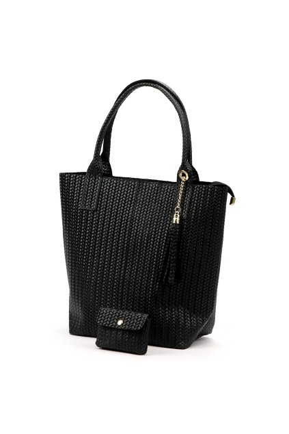 26-028 TOREBKA+PORTFEL (Barva černá)