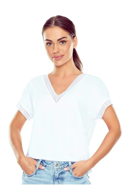 Flaviana Bluzka biały (Velikost S)