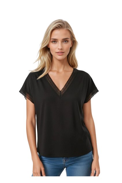 Flaviana Bluzka czarny (Velikost S)