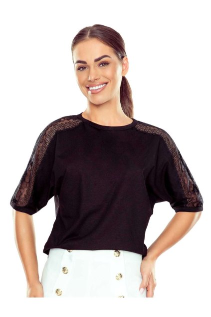 Atila Bluzka czarny (Velikost S)