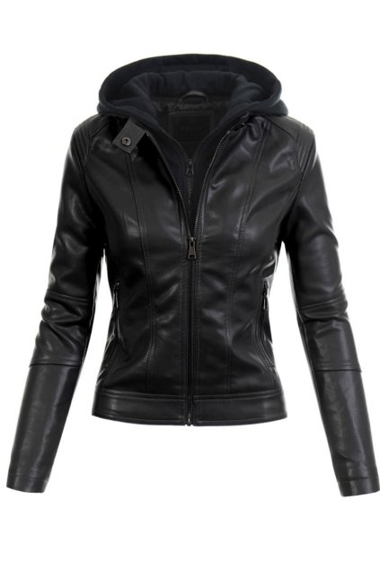 Dámská černá motorkářská bunda BLANKA STRAKA 02