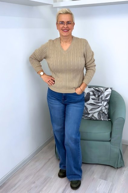 Široké džíny M´Sara BLANKA STRAKA 02