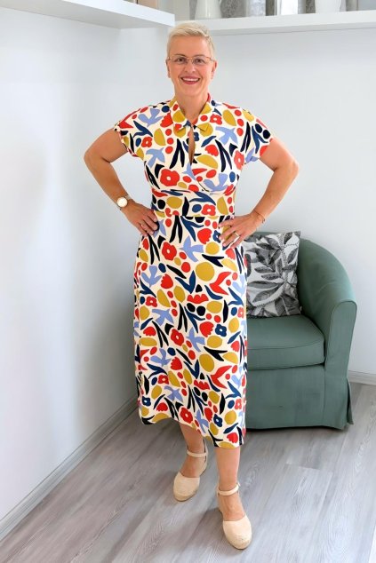 Midi šaty Blutsgeschwister Now We Are Talking Easy BLANKA STRAKA