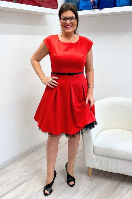 Červené šaty Annika