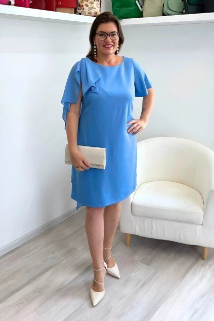 Modré společenské šaty Modello BLANKA STRAKA