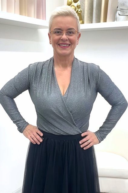 Třpytivé stříbrné body Ronja BLANKA STRAKA.CZ6