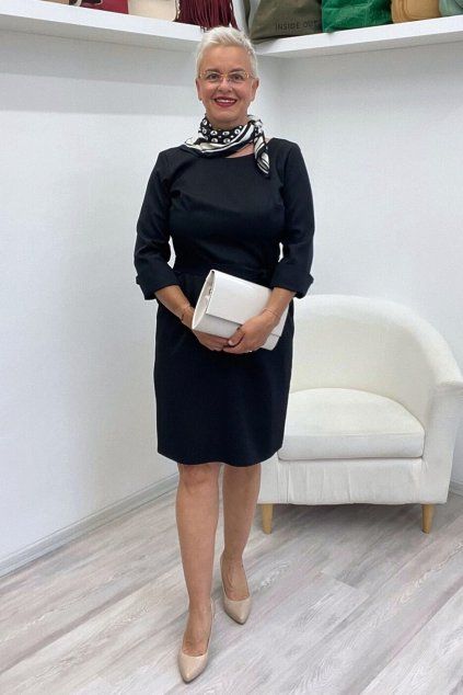 Černé pouzdrové šaty Olivia