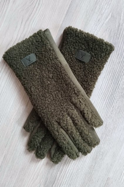 Khaki rukavice Gloves BLANKA STRAKA