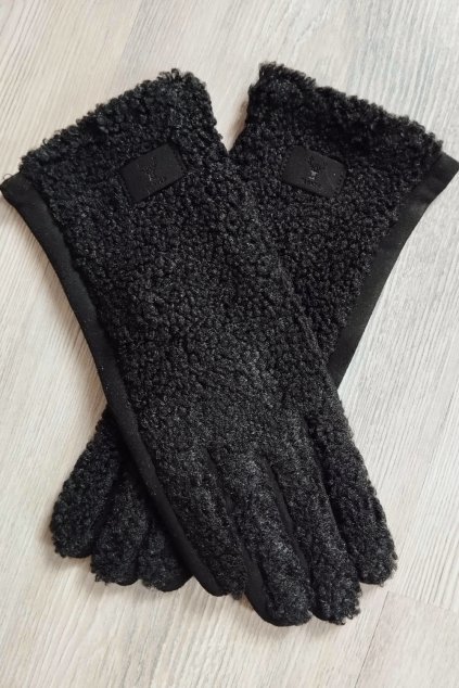 Černé rukavice Gloves BLANKA STRAKA1
