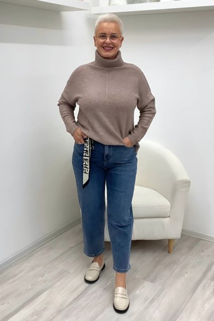 Modré džíny MOM FIT BLANKA STRAKA
