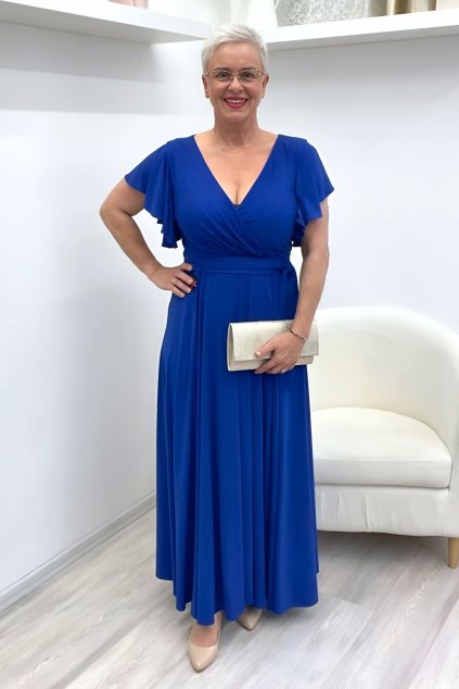 Kobaltově modré společenské šaty Alice BLANKA STRAKA3