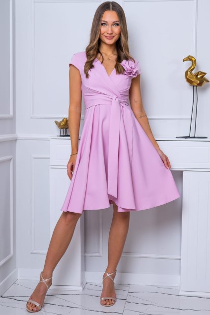 Společenské šaty Nina pastel pink BLANKA STRAKA2