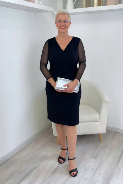 Černé pouzdrové šaty Bellezza BLANKA STRAKA