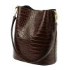 Stylová kabelka s krokodýlím vzorem