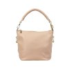 Kožená béžová kabelka s držadly a nastavitelným popruhem BLANKA STRAKA1