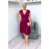 Společenské šaty Nina amaranth glossy BLANKA STRAKA 01