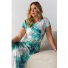 Šaty se zelenými a modrými květy Iris BLANKA STRAKA 4