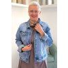 Džínová bunda plus size M´Sara středně modrá BLANKA STRAKA