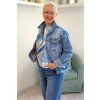 Džínová bunda plus size M´Sara středně modrá BLANKA STRAKA 4