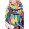 Barevná kostkovaná šála Cashmere BLANKA STRAKA 01