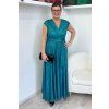 Třpytivé společenské šaty Natalia Sea Green