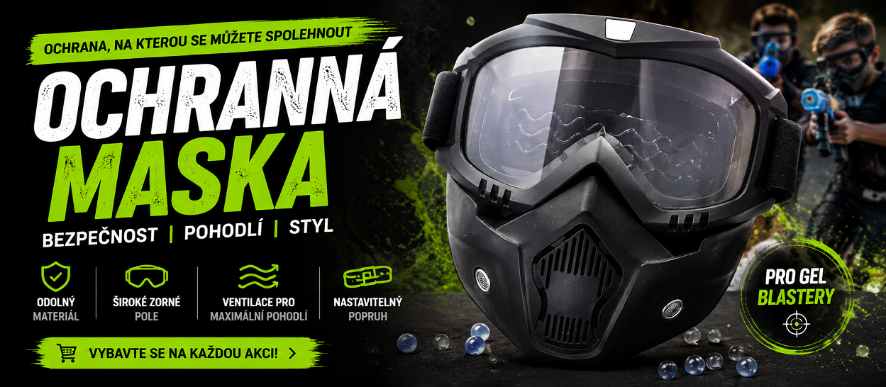 Maska - gel blaster