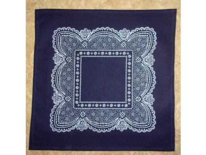 Modrotisková prostírka čtverec 26 x 26 cm 4