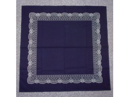 Modrotiskový šátek 65 x 65 cm 5