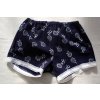 Modrotiskové dámské šortky 3