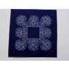 Modrotisková prostírka čtverec 35 x 35 cm 1