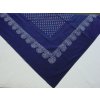 Modrotiskový ubrus čtverec 125 x 125 cm 1