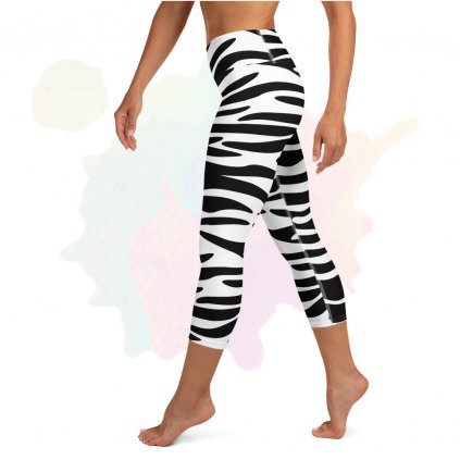 BLAVAS capri joga legíny ZEBRA