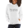 Mam RADA kavu a 3 ludi grafika Outside label BLAVAS logo mockup Front Womens 2 White