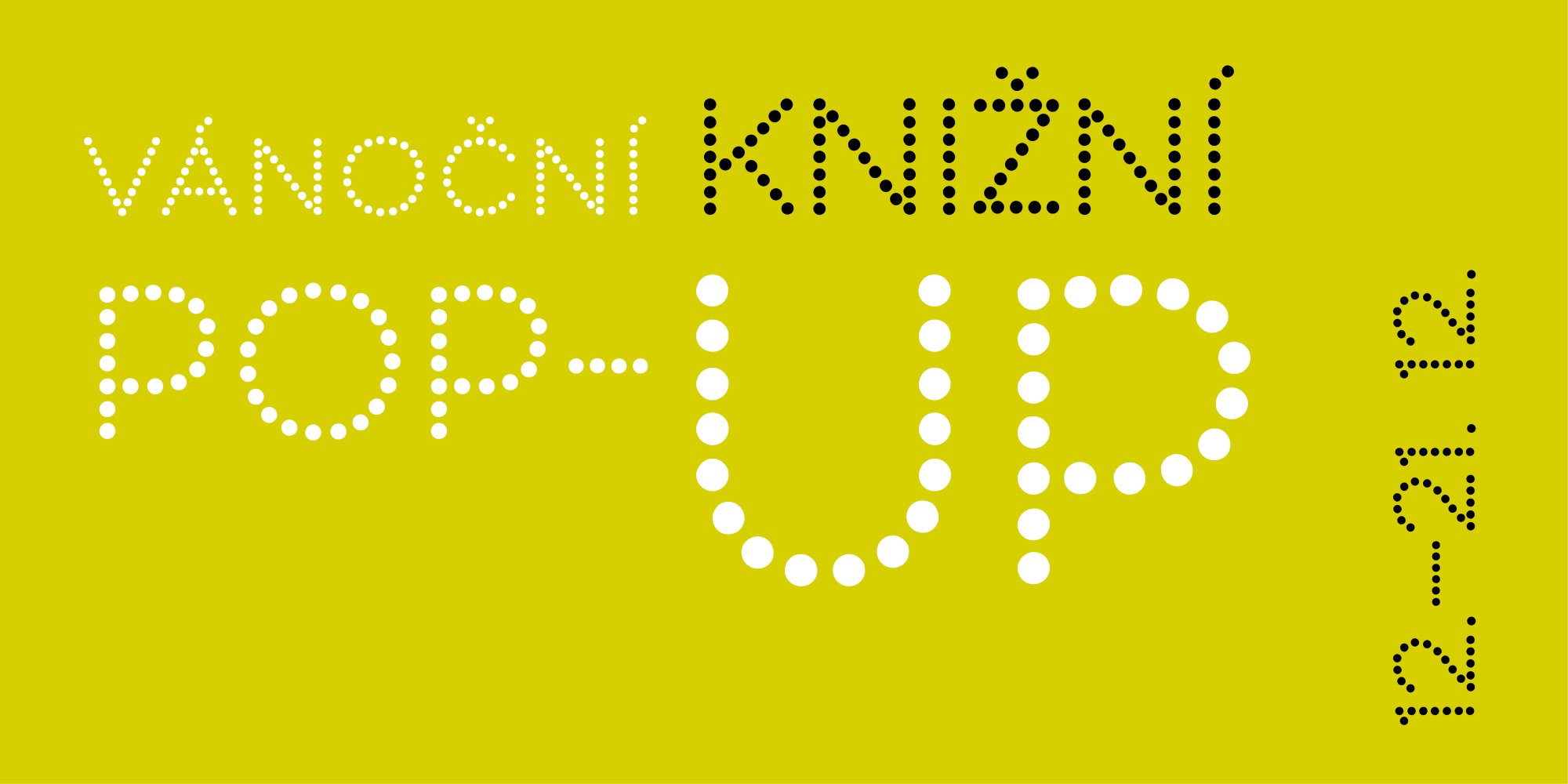 Vánoční knižní pop-up na Letné