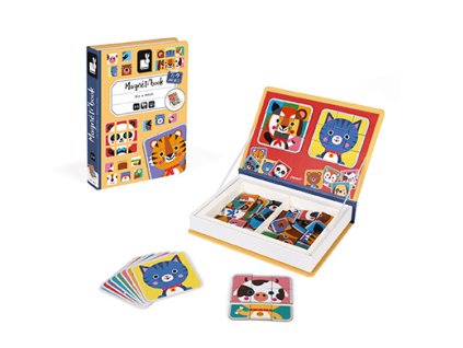 J02587 Janod Magnetibook Zvierata Puzzle 01