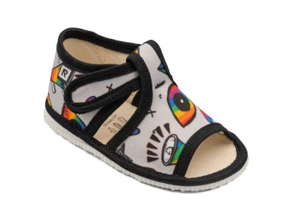 RAK Papučky sandálkové s otvorenou špicou - Dúha