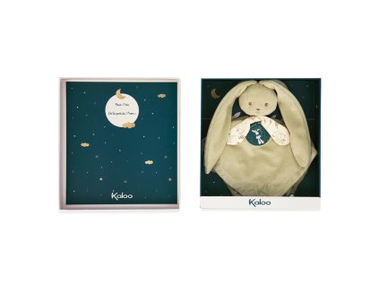 K218016 Kaloo Plysovy mojkacik pre babatko Zajacik s dlhymi usami zeleny Lapinoo 35cm 06