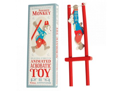 24960 sideshow monkey wooden acrobatic toy (1)