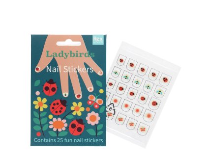 30514 2 ladybirds nail stickers