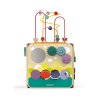 J08256 Drevena didakticka kocka s motorickym labyrintom MultiActivity Janod 8 aktivit 7