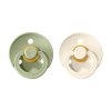 4911 bibs colour cumliky z prirodneho kaucuku 2ks velkost 3 sage ivory 1